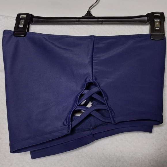 SO Swim Shorts Women's Sz XL Blue Nylon Spandex Polyester NWT - Picture 8 of 14